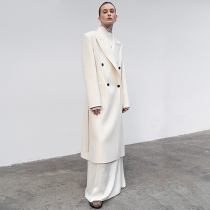 lowclassic coat women 2021 autumn and winter Korean version of long wool cashmere double woolen coat