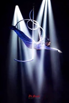 High-altitude acrobatic performance props Musical notes
