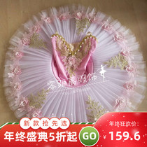 Light pink tutu flower fairy sleeping beauty stage costume handmade custom tutu dress
