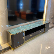 Italian Bentley Light Lavish Marble TV Cabinet Extremely Simple Villa Living Room Audiovisual Cabinet Harbor Style Rear Modern Arrival Cabinet