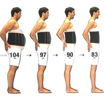 Japanese mens and womens general sports belly belt explosion sweat plastic fitness fat fat weight loss belly slimming belt abdomen artifact