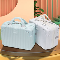 Retro suitcase 14 inch suitcase cosmetic bag female 16 inch small light travel document mini storage box