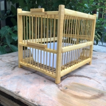 Bird bath cage Soy bean hibiscus bird Acacia bird embroidered eye bath cage Bamboo bath cage Transport cage Small square cage