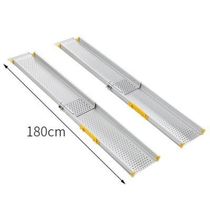 Roadman retractable wheelchair ramp Disabled aluminum alloy stair steps oblique springboard Portable barrier-free ramp board