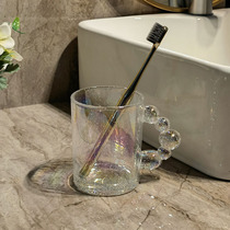 Nordic Simple Glass Mouthwash Cup Couple Light Luxury Brushing Cup Washing Cup Set Toothbrush Cup Brushing Cup High-grade