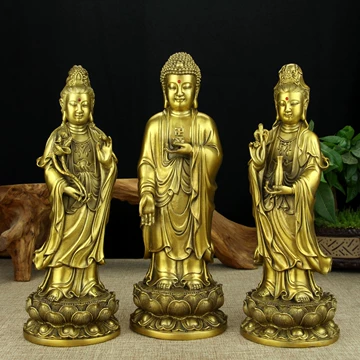 京铜西方三圣佛像-京铜西方三圣佛像促销价格、京铜西方三圣佛像品牌- 淘宝