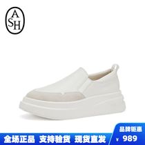 ASH womens shoes 2022 new INTOX thick bottom one foot pedal collage casual single shoes heightening small white shoes casual shoes