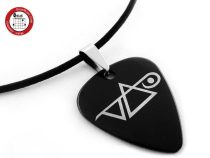 Woshion Watson Gusto Titanium Steel Metal Guitar Plsheet Necklace Steve Vai Stephen Van