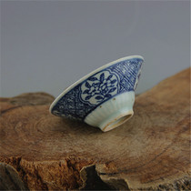 Late Qings All-Handcrafted Aoki Flower Fruit Flowers Tea Cup Kutian Tea Cup Jingdezhen Antique Porcelain Collection Ancient Play