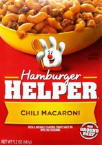 Betty Crocker CHILI MACARONI Hamburger Helper 5 2oz