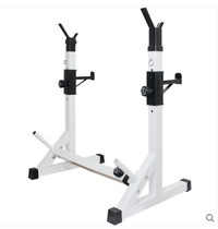 Adjustable squat rack Household barbell rack Intelligent telescopic rack Bench press weightlifting rack Mens and womens squat barbell bracket