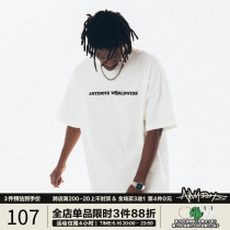 Antidote Short Sleeve T-Shirt Men Summer New Blowing Tide Loose Couple Under In National Tide Circle Letter