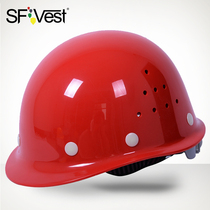 SFVest construction site helmet ABS breathable anti-smashing helmet sunshade sunscreen electricity labor protection hat