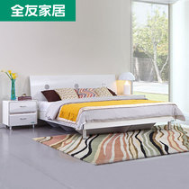 Quanyou home board bed Modern simple double bed Bedroom 1 8-meter bed combination store with the same king bed 67006
