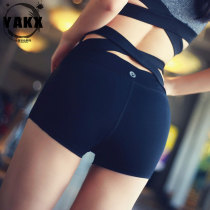 High Waist Cross Sports Shorts Women Running Speed Dry Fitness Pants Lift Hip close-up Tight Body Hot Pants Slim Fit
