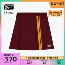  New product]Onitsuka Tiger Onitsuka Tiger official womens retro color casual pleated skirt 2182A601