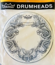 ()REMO 14-inch snare drum drum tattoo series suede dragon skin