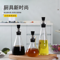 High borosilicate oil pot glass oil bottle oil tank kitchen household soy sauce vinegar pot seasoning bottle leak-proof oil bottle European style
