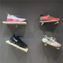 Clothing store shoe rack display rack shoe store wall board combination rack solid wood shoe decoration rack