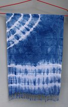 Guizhou tie-dye scarf custom isatis root blue-dyed plant dyeing processing various tie-dye batik cultural and creative custom design