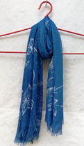 Guizhou Danzhai batik scarf custom cotton silk full dyed plant dyed blue dyed 2017 winter warm and soft all kinds of scarves