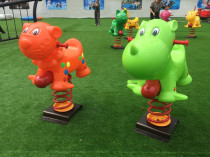 Kindergarten outdoor park community childrens rocking outdoor amusement facilities double spring seesaw rocking music