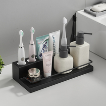 Electric toothbrush holder wall-mounted holder free of punching and shelving shelving rack holder to put toothbrush fixed shelf deviner