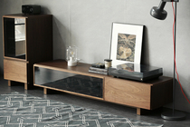 Ex-gratia Nordic expression Japanese original imported Crespo family of walnuts TV cabinet edge cabinet 2 models K