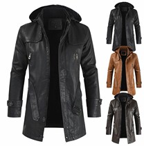 European and American foreign trade cross-border large-size plus-jacket coat medium and long mens real fur coat locomotive coat tide