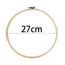 27 * 27cm round bamboo embroidered cross embroidered embroidery tool embroidered