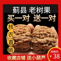  Wen play walnut Jixian four buildings lion head wild natural dwarf pile stuffy tip health care newcomers play Buy one get one free