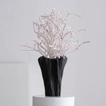 Shumen art creative Nordic ins exhibition hall decoration dried flower vase simple modern ceramic living room flower arrangement