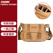 Carden SLR camera bag womens bag outdoor photography bag shoulder oblique cross portable professional canvas micro camera bag men