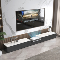 Italian Minimalist Laser TV Special Cabinet Flex Table Home Theater Smart Projector Rock Board TV Cabinet Terrace