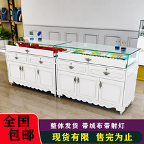 Jewelry display cabinet jewelry display counter glass display cabinet Cabinet European style simple