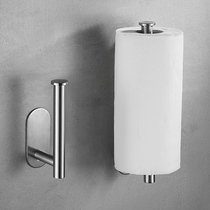 304 stainless steel paste non-punch roll paper holder toilet sanitary tissue rack kitchen hand tissue tray holder
