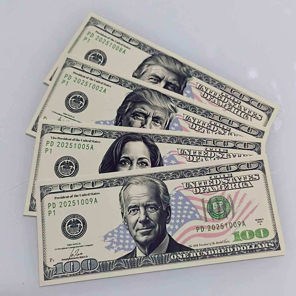 防水美国镀金钞票新款美元100美元家居装饰金属工艺品商务生日礼物收藏, image size:1000x1000