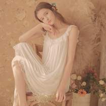 Summer new ice silk sleepwear ladiesthin palace sweets sweet and cute lace sexy harness princess pyjamas pyjamas
