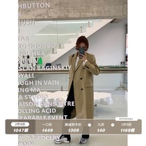 Yuan plus a high-end leather windbreaker womens long leather sheepskin 2021 new leather jacket womens spring and autumn