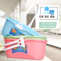Rectangular mop bucket thickened sponge mop cleaning bucket Plastic bucket mop A variety of universal single bucket new products