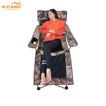 Wei camping outdoor folding lounge chair portable backrest fishing chair camping folding chair lunch bed chair beach chair