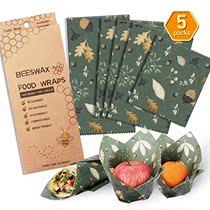 Beeswax Wrap Assorted 5 Packs Eco Friendly Reusabl