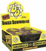Buzz 4oz Brownies - Maximum Energy Boost - 3 Brown
