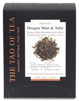 The Tao of Tea Oregon Mint Tulsi Box Pyramid Sache