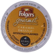 FOLGERS CARAMEL DRIZZLE K CUP COFFEE 48 COUNT by F