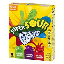 Betty Crocker Fruit Snacks Gushers Super Sour Crab