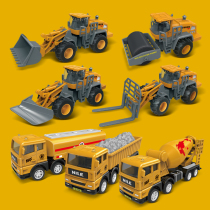 Inertial engineering car simulation excavator sliding forklift model Children baby boy toy car Birthday gift