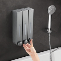 Press soap dispenser wall-mounted hotel bathroom shampoo shower gel container bottled hand sanitizer box wall-mounted device