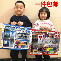 Kindergarten school supplies wholesale childrens birthday gifts opening prizes six primary school students stationery set gift box