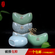 Promotion Longquan celadon business card holder creative high-end business card box mens business ceramic business card holder business card holder decoration